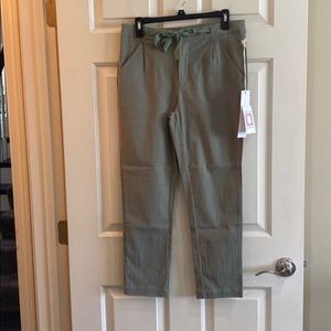 Green Linen Lumiere Pants • Size Medium